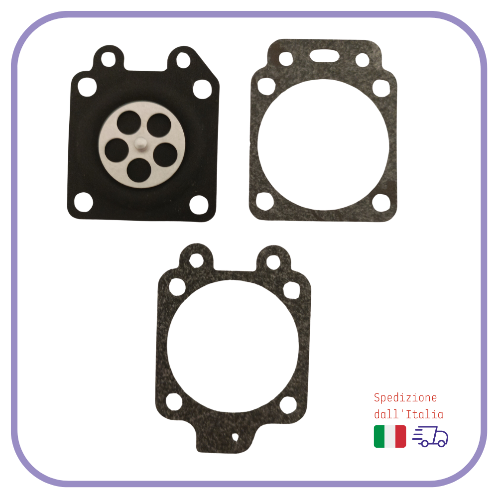 KIT MEMBRANE PER CARBURATORE WALBRO D10 WAT wt MOTOSEGA DECESPUGLIATORE TAGLIASIEPI