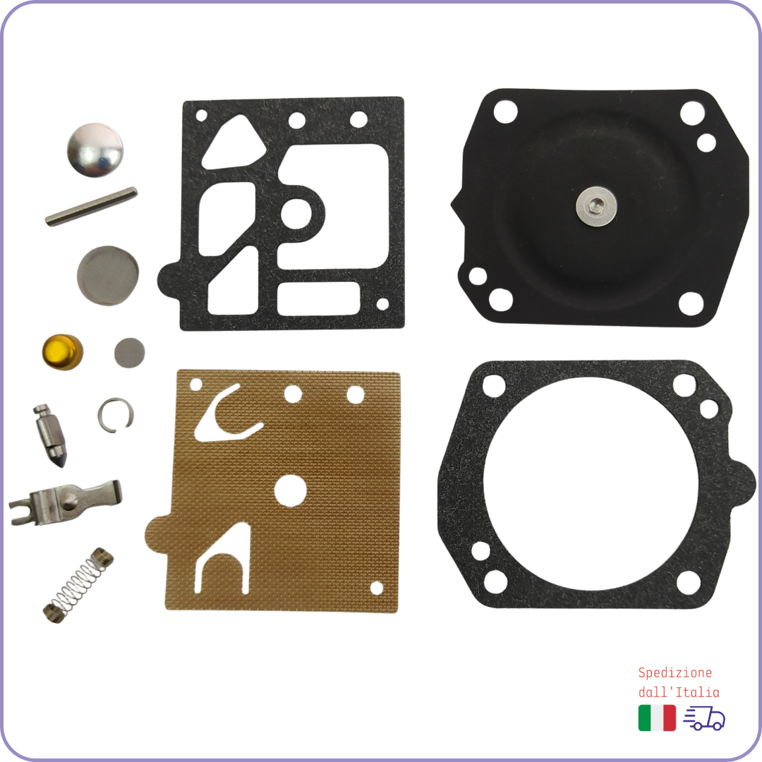 Kit Membrane Carburatore Walbro K10-HD con Filtro Aria e Benzina per Husqvarna 450