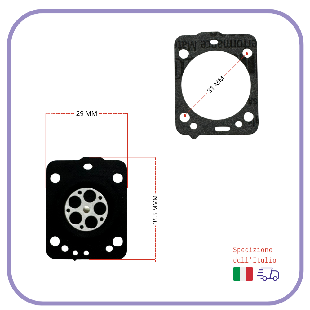 Kit Riparazione Carburatore Husqvarna 235 236 240 – Zama RB-149