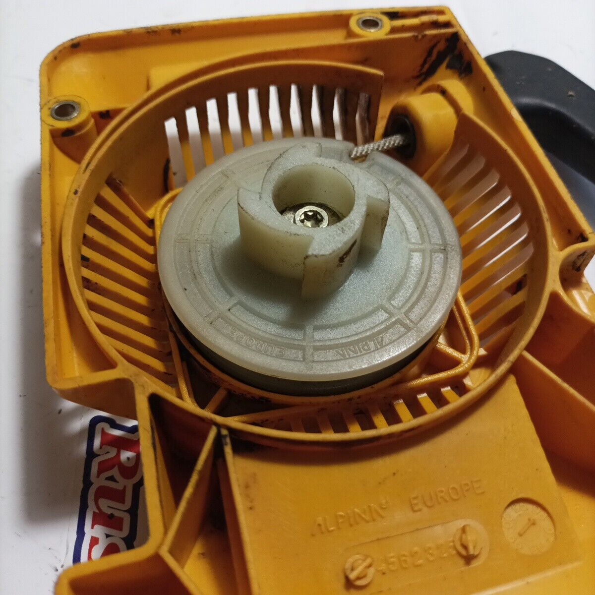 motosega ALPINA P- 400 COPERCHIO kit avviamento Autoavvolgente Ricambio Usato