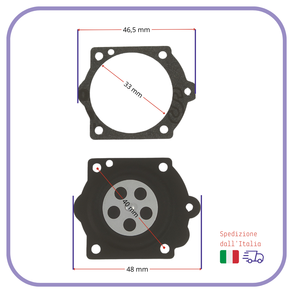 kit MEMBRANE membrana GUARNIZIONE carburatore per WALBRO D11 K10 D10 K15 K11 WJ