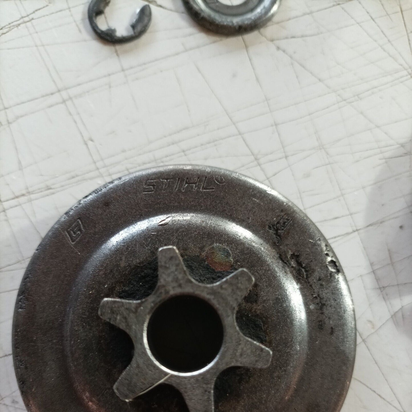 CAMPANA E FRIZIONE originale PER MOTOSEGA STIHL 018/MS 170 180 017 ricambi usati