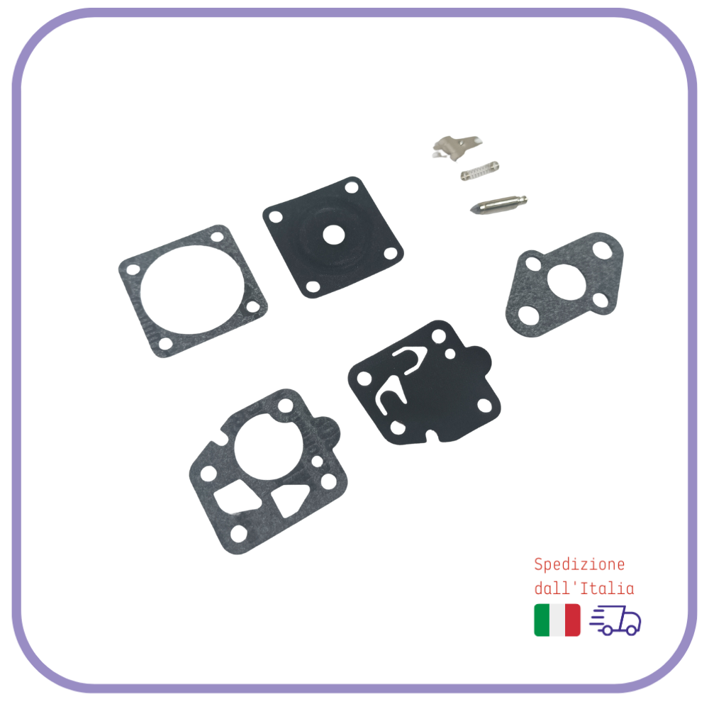 KIT MEMBRANE e guarnizione per carburatore KAWASAKI POULAN SHINDAIWA