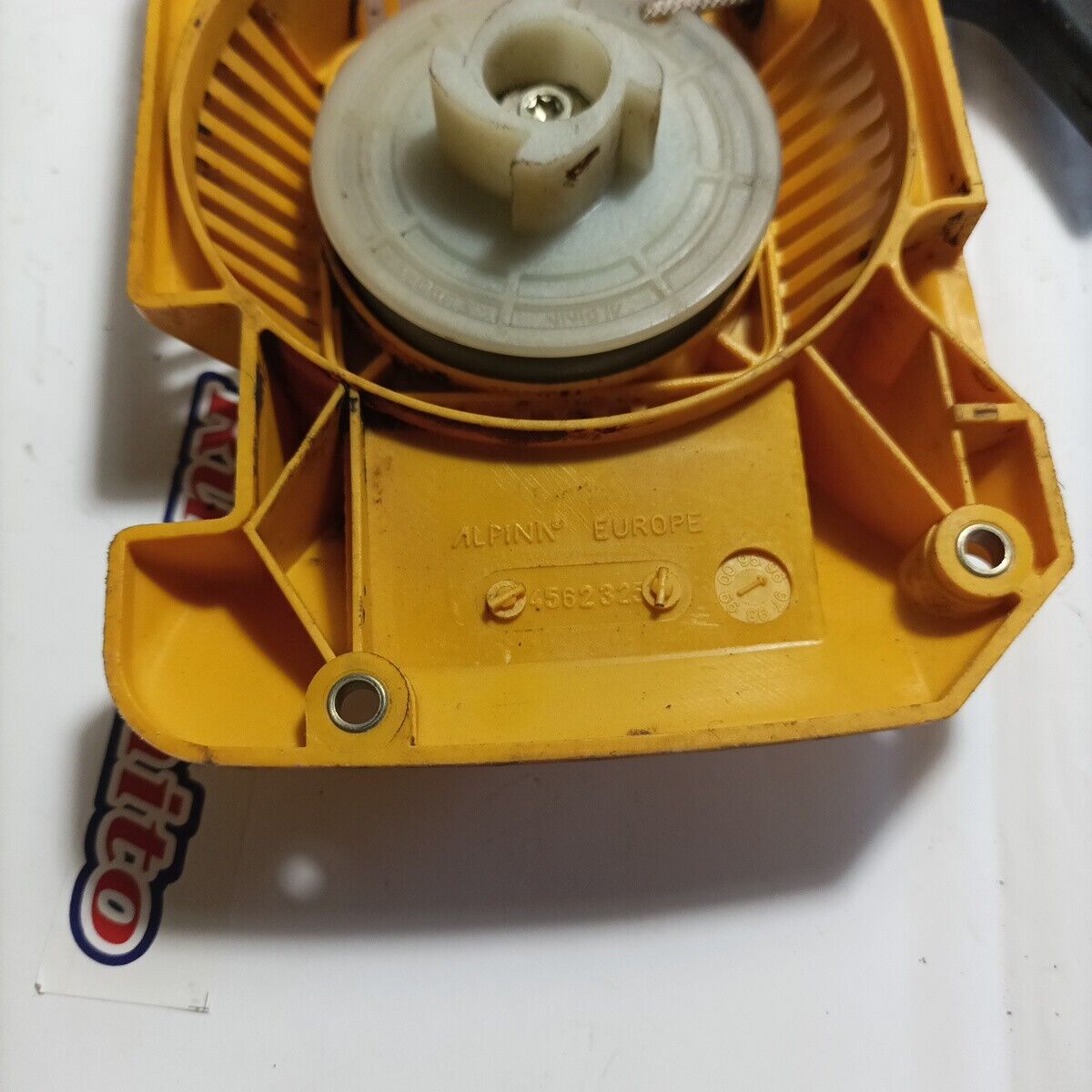 motosega ALPINA P- 400 COPERCHIO kit avviamento Autoavvolgente Ricambio Usato