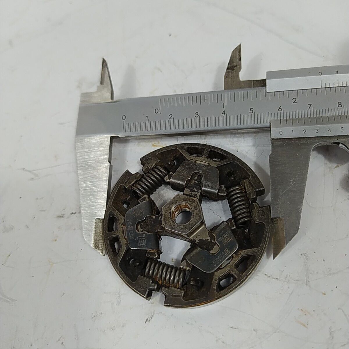 CAMPANA FRIZIONE ROCCHETTO CATENA 8d PER MOTOSEGA STIHL MS 150 ricambi usati