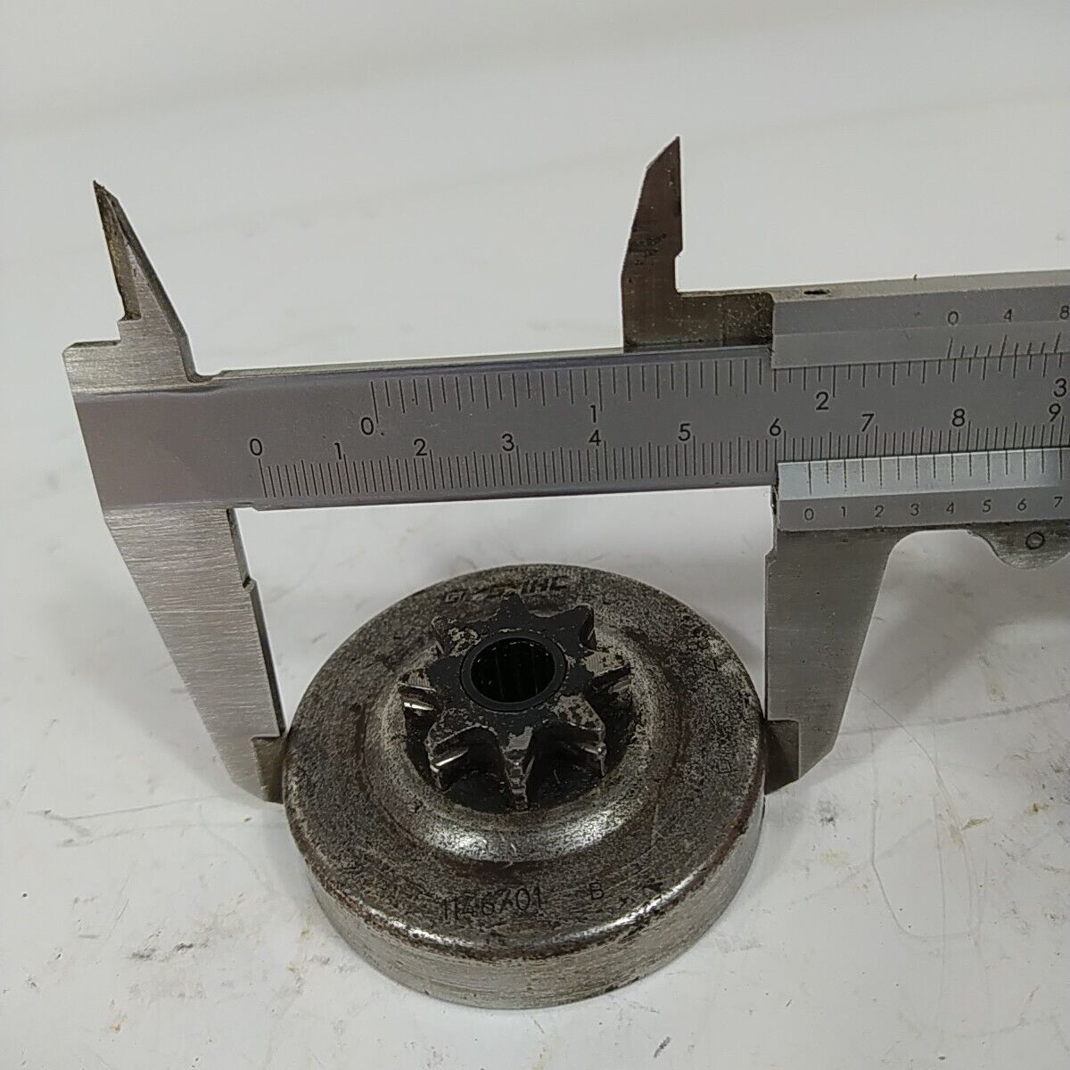 CAMPANA FRIZIONE ROCCHETTO CATENA 8d PER MOTOSEGA STIHL MS 150 ricambi usati