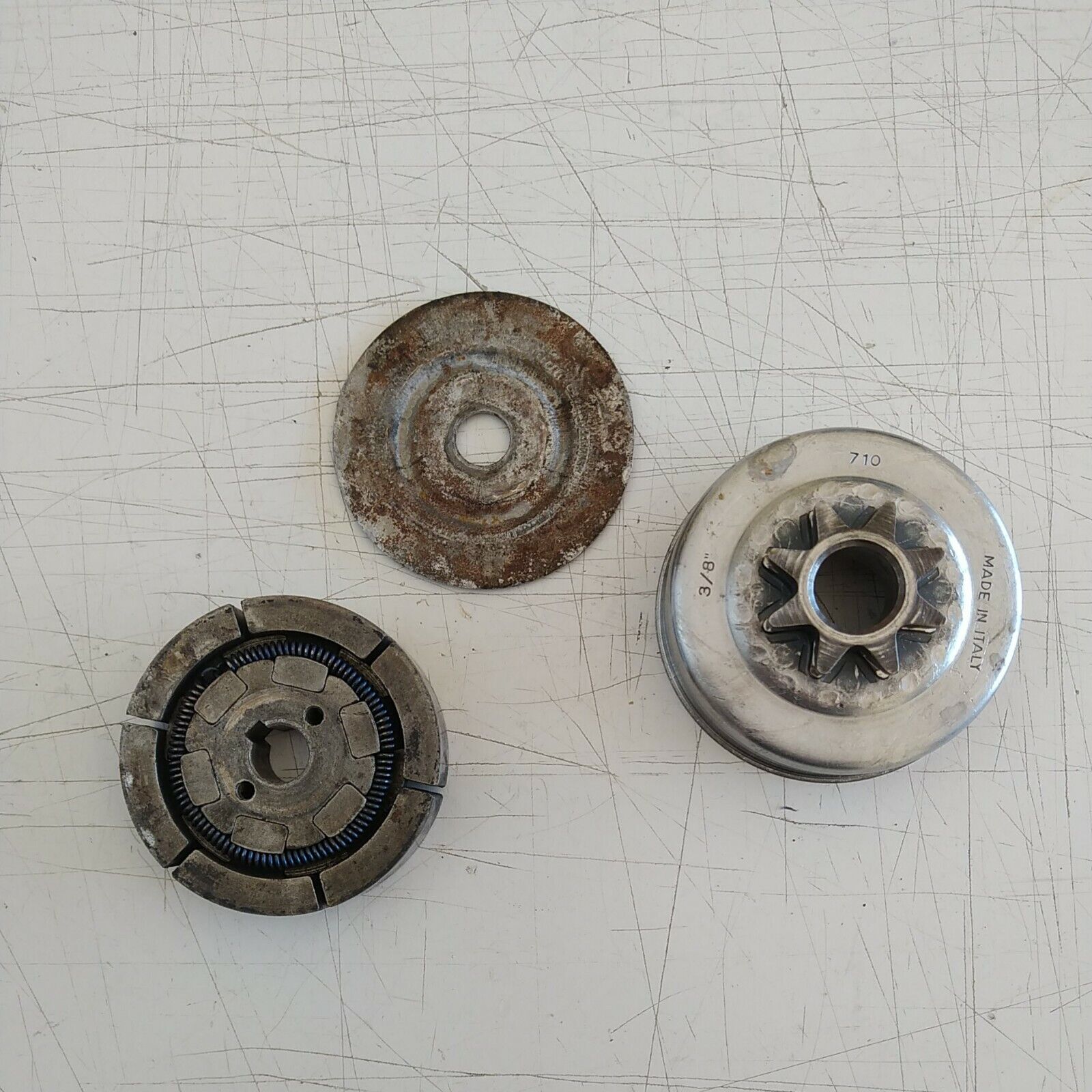 FRIZIONE E CAMPANA ORIGINALE COMPLETA PER MOTOSEGA ALPINA 70 O CASTOR 70