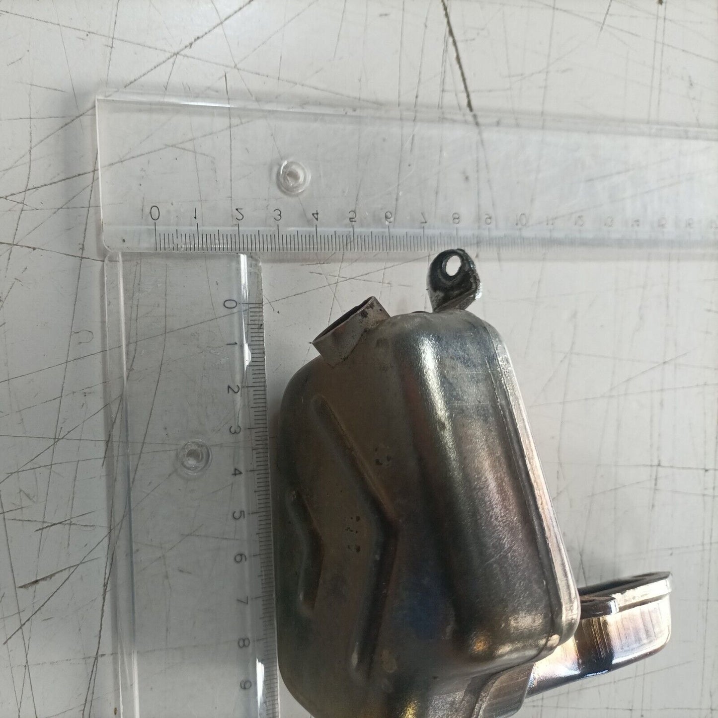 silenziatore marmitta DI SCARICO PER MOTOSEGA ALPINA 45 Castor ricambi usati