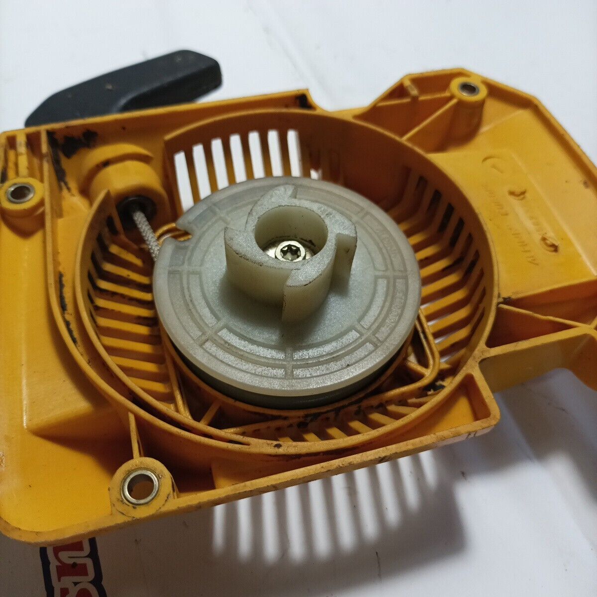 motosega ALPINA P- 400 COPERCHIO kit avviamento Autoavvolgente Ricambio Usato