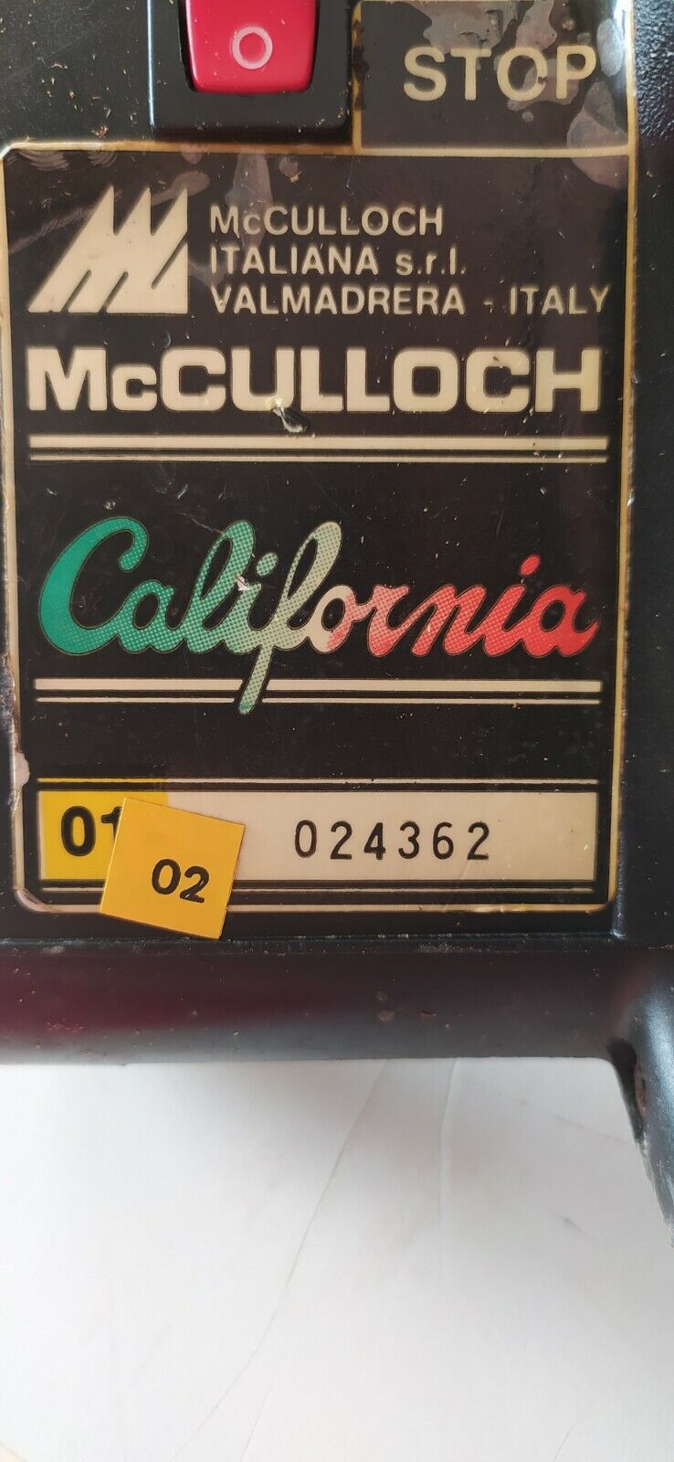 VOLANO E BOBINA AVVIAMENTO MOTOSEGA McCULLOCH CALIFORNIA 90 STYLE ricambi usati