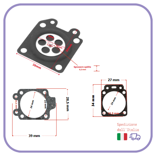 MEMBRANE guarnizione per carburatore WALBRO WAT wt per motosega ECHO McCulloch