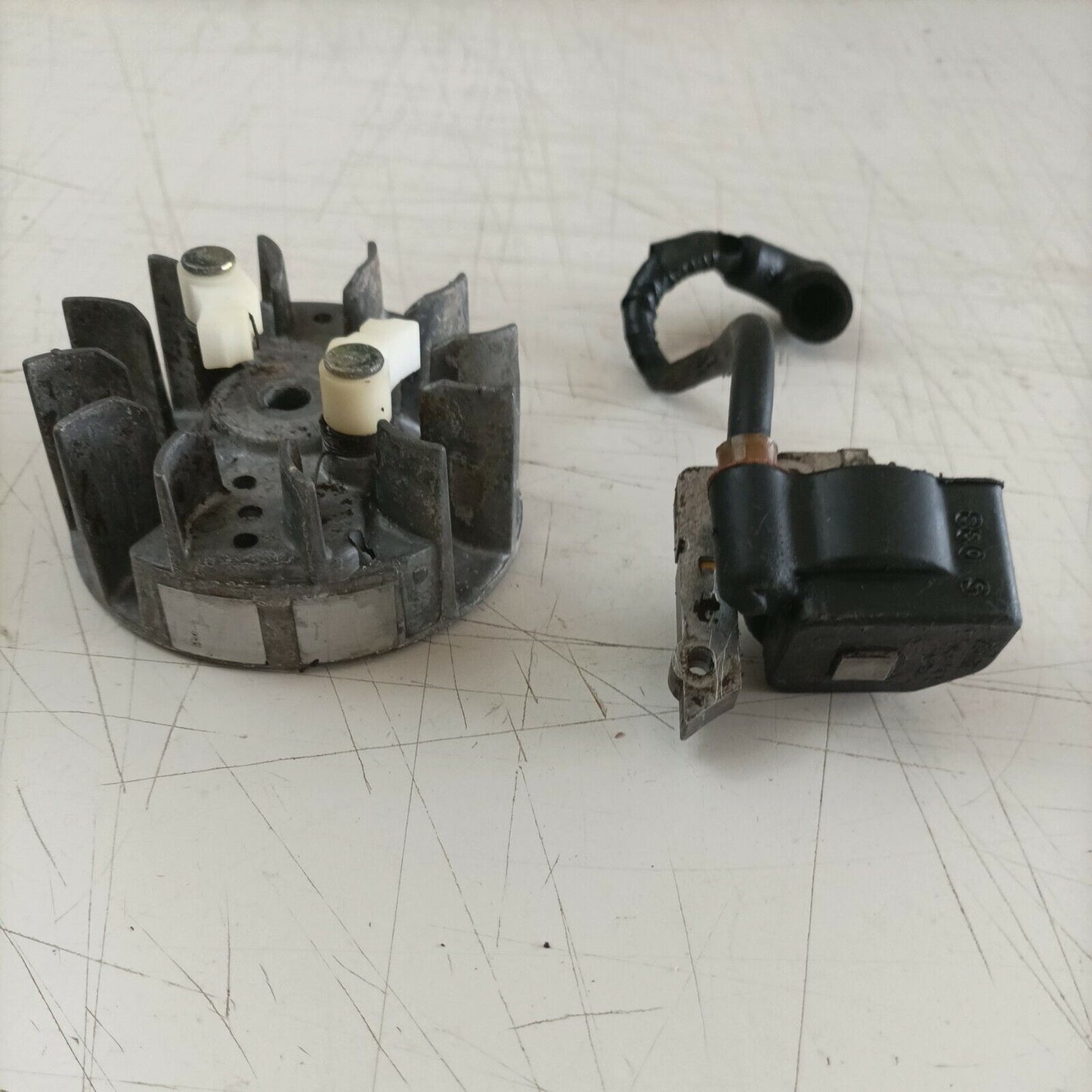 bobina ACCENSIONE e volano MAGNETICO PER MOTOSEGA EFCO 134 ricambi usati