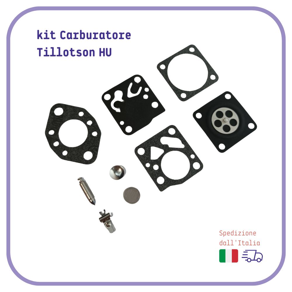kit MEMBRANA CARBURATORE tillotson per MOTOSEGA ALPINA CASTOR C40 A40 C41 A41 45