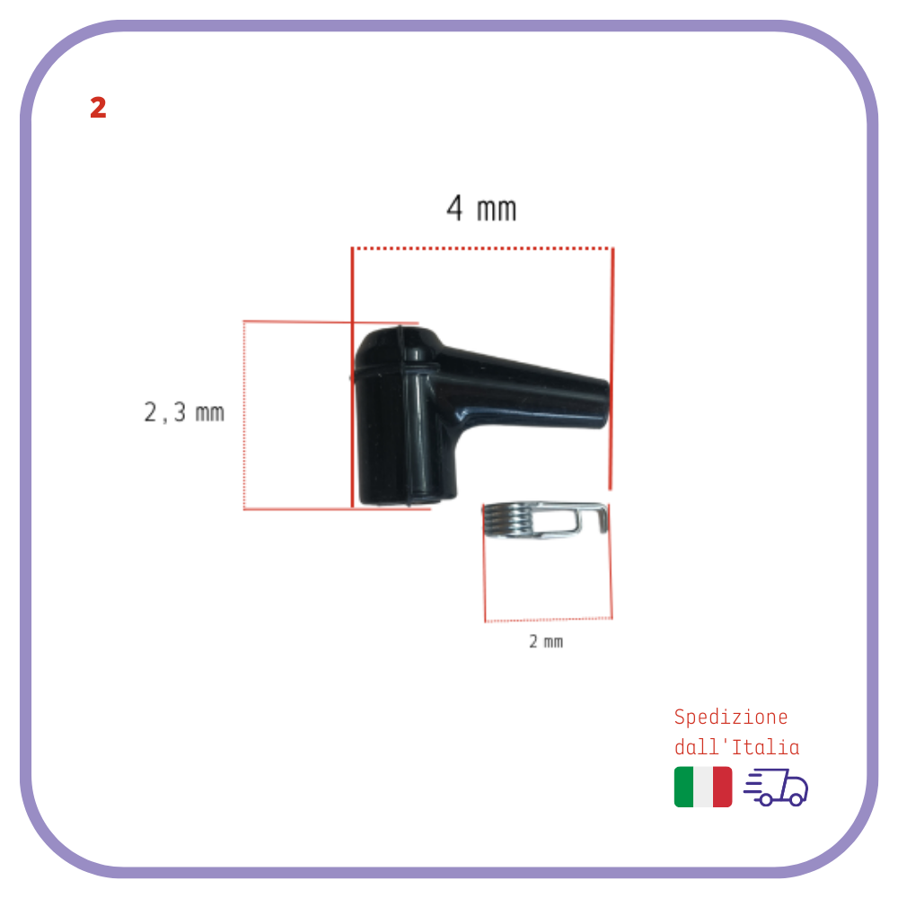 ricambi cappuccio PIPETTA candela accensione per motosega decespugliatore taglia