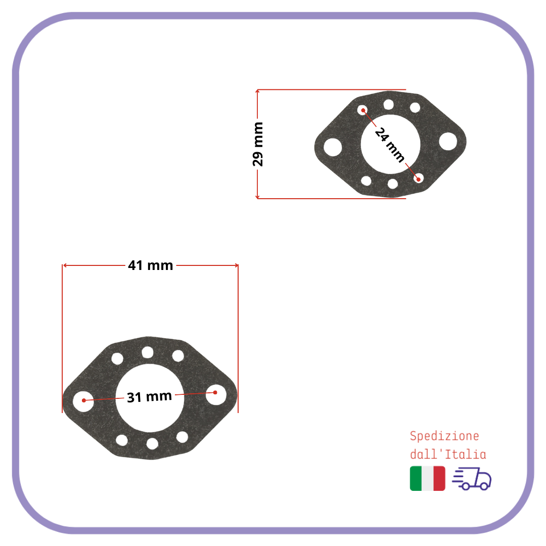 GUARNIZIONE collettore di aspirazione per CARBURATORE motosega e decespugliatore