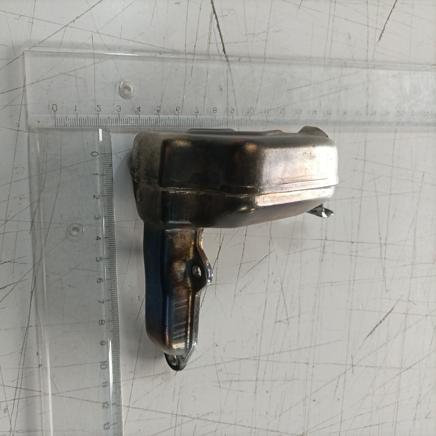silenziatore marmitta DI SCARICO PER MOTOSEGA ALPINA 45 Castor ricambi usati