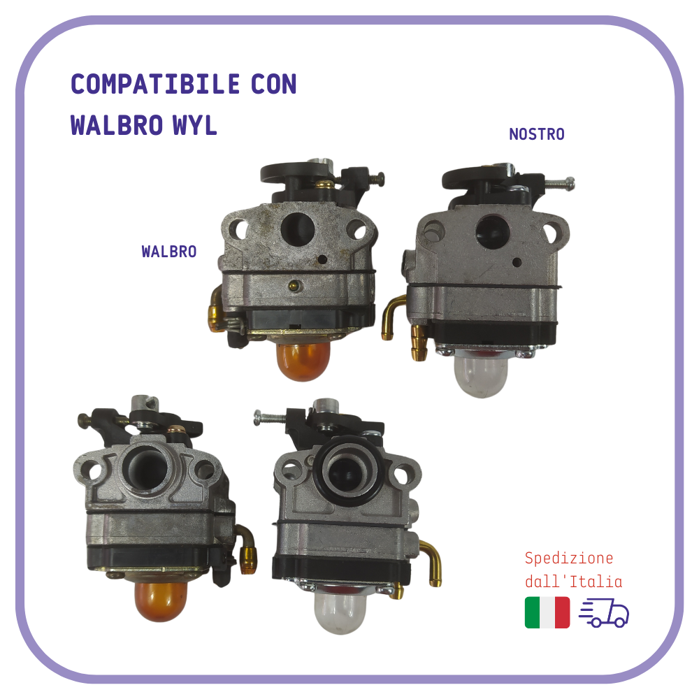CARBURATORE per decespugliatore WALBRO piccolo WYL ricambio Oleo mac Efco