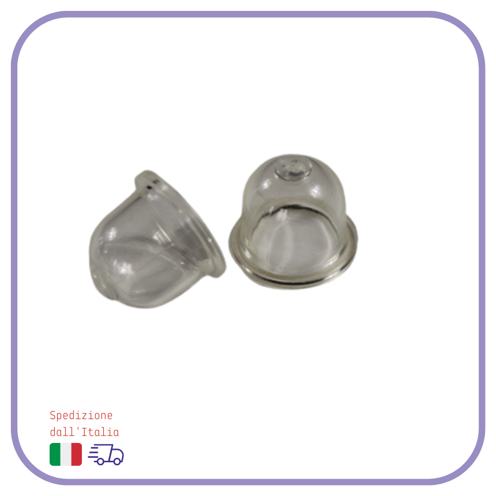 POMPETTA BENZINA DECESPUGLIATORE TAGLIAERBA PRIMER 16 X 22 X19 CARBURATORE 2 PZ