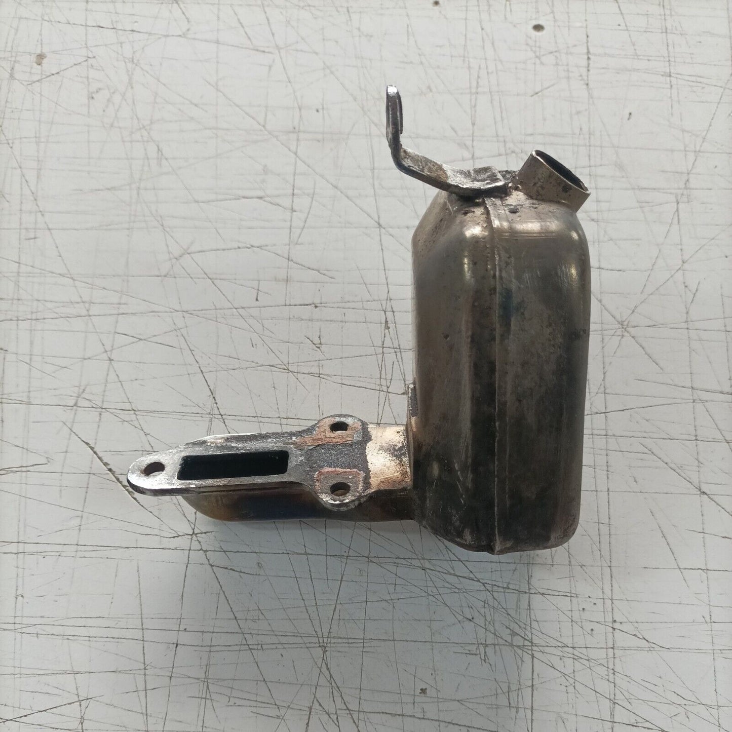 silenziatore marmitta DI SCARICO PER MOTOSEGA ALPINA 45 Castor ricambi usati