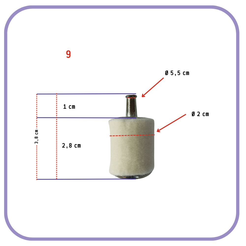 filtri miscela benzina carburante per motosega decespugliatore husqvarna walbro