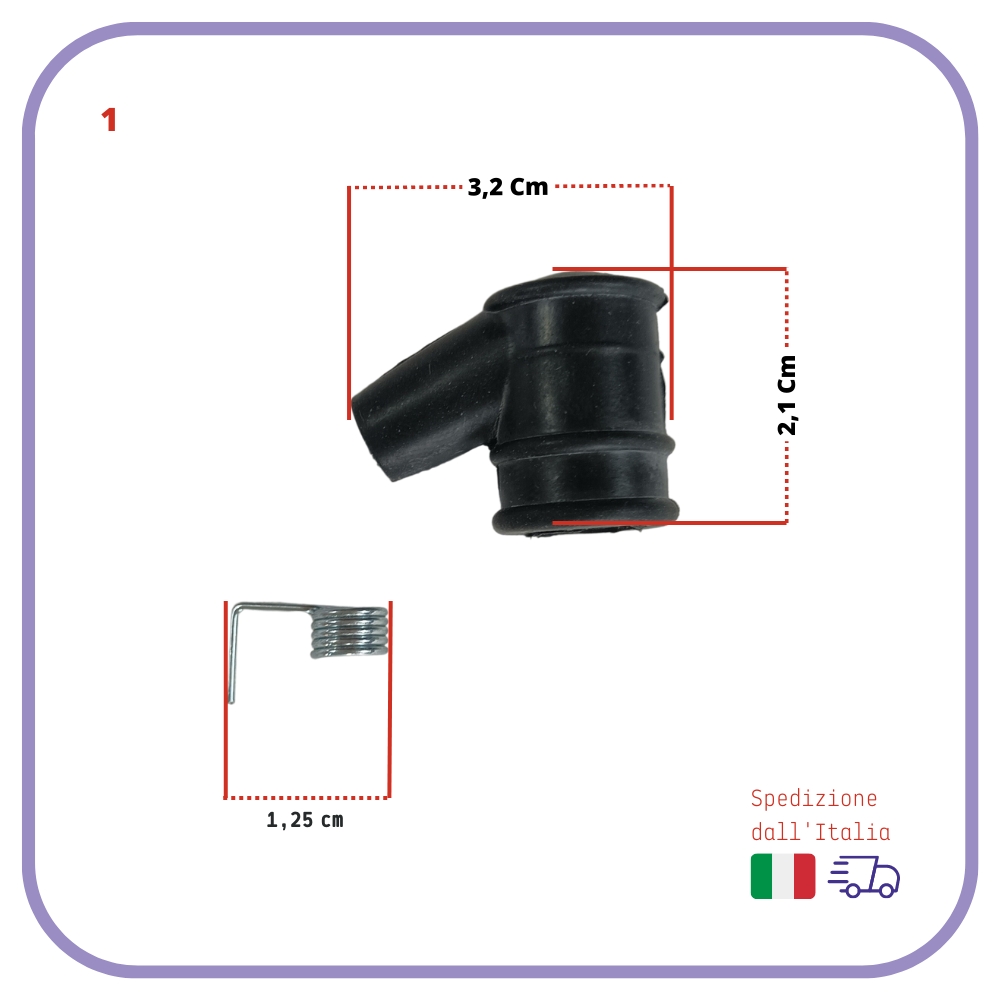 ricambi cappuccio PIPETTA candela accensione per motosega decespugliatore taglia