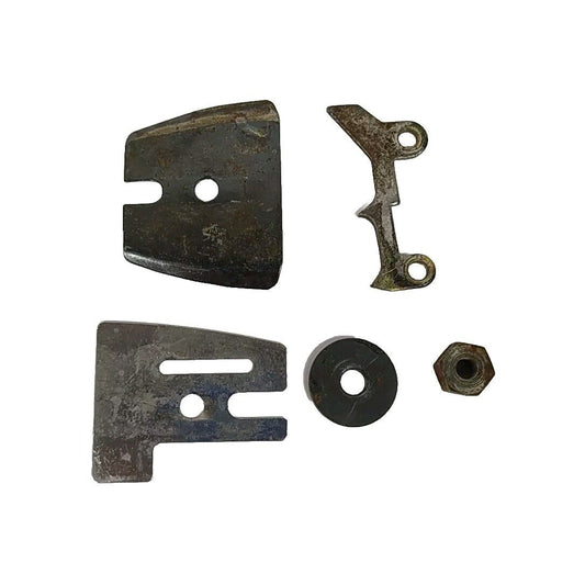 DADO BARRA E LAMIERINO INTERNO ED ESTERNO PER MOTOSEGA CASTOR 438 ricambi usati