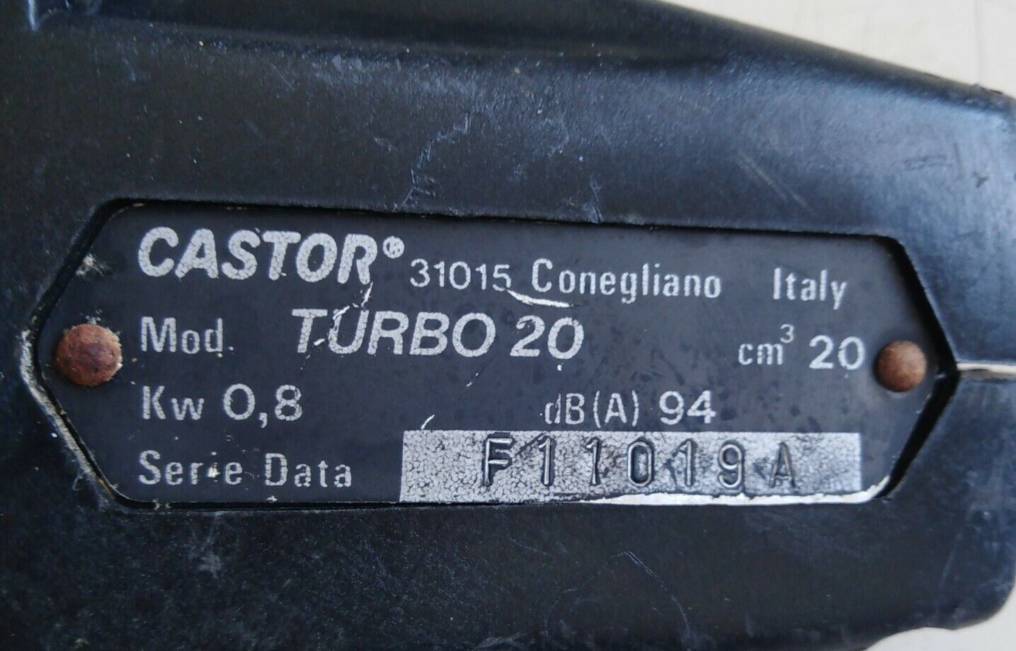 CASTOR TURBO 20 DECESPUGLIATORE VOLANO AVVIAMENTO ORIGINALE Ricambio usato