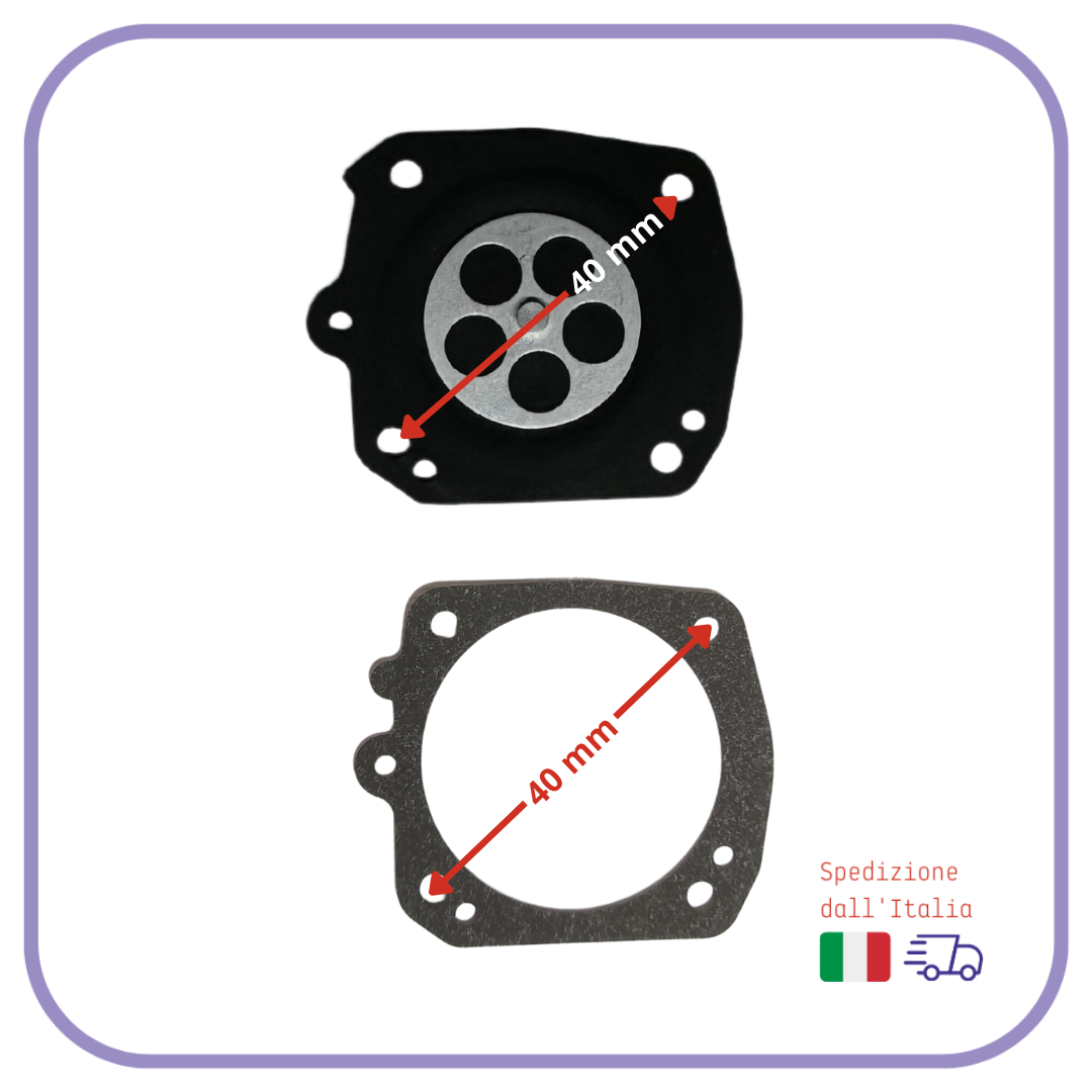 kit MEMBRANE per carburatore TILLOTSON HS motosega ALPINA e ricambi Echo OLEOMAC