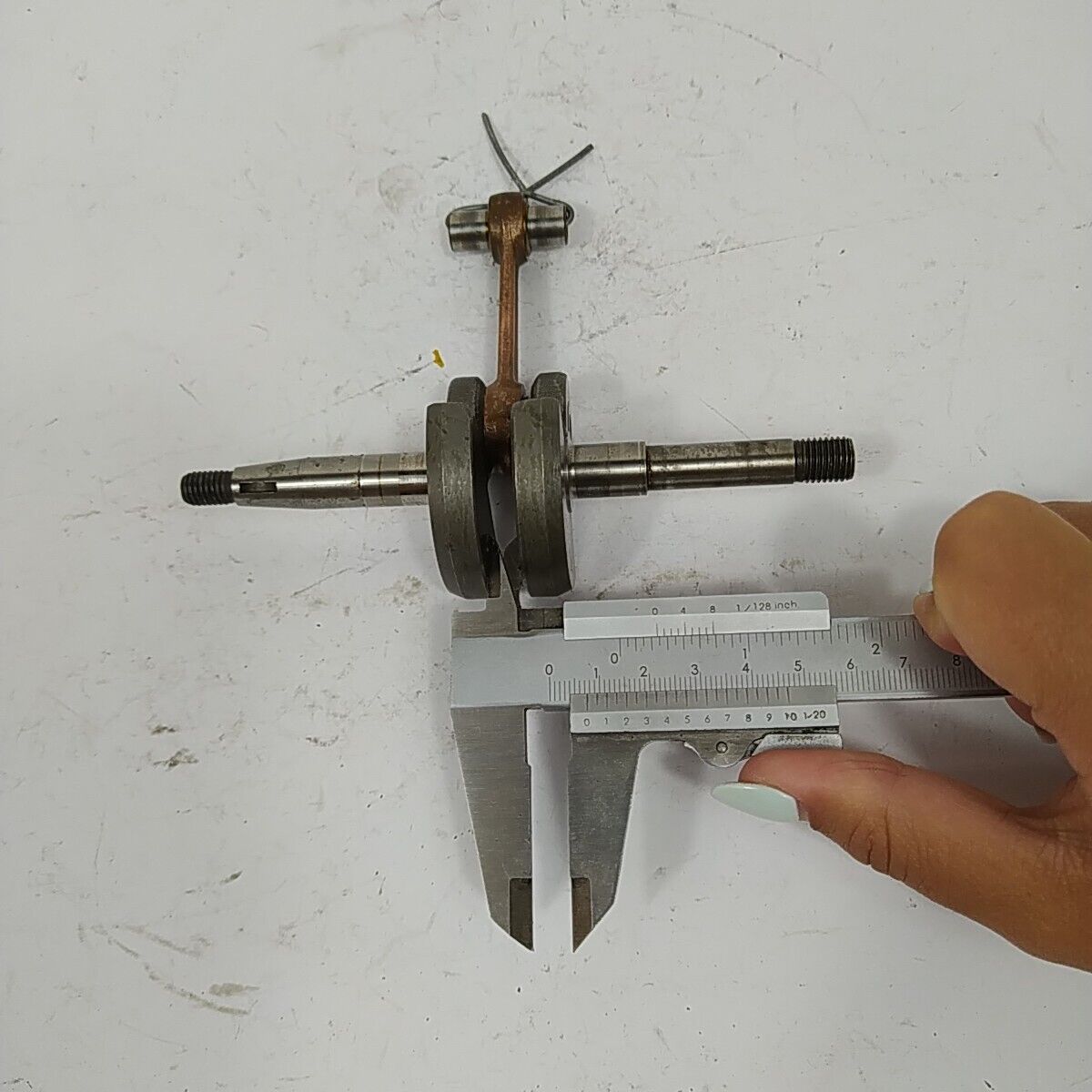 Albero motore originale completo PER MOTOSEGA ALPINA CASTOR 40 41 ricambi usati