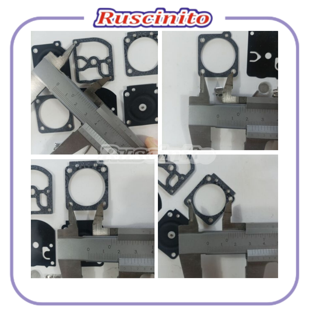 kit MEMBRANE e guarnizioni per CARBURATORE ZAMA C1Q Motosega Husqvarna 50 51 55
