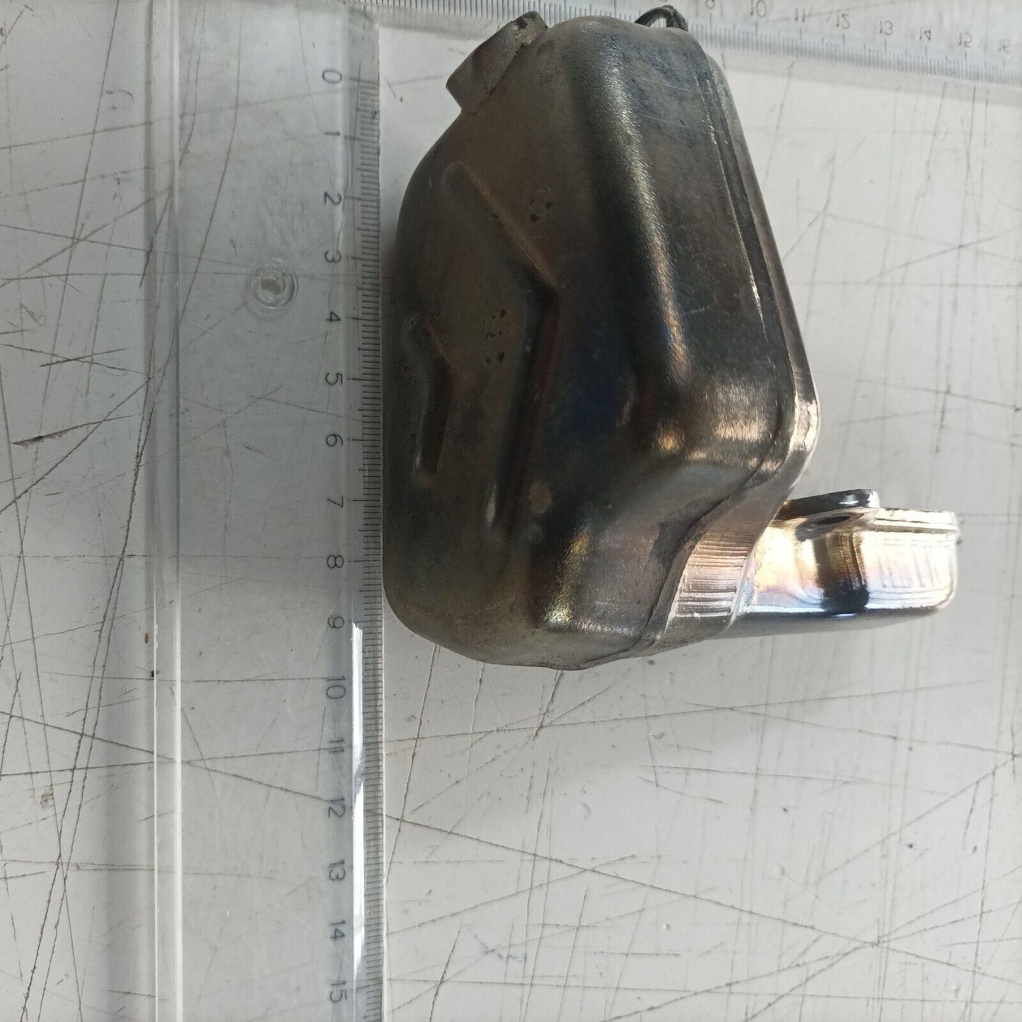 silenziatore marmitta DI SCARICO PER MOTOSEGA ALPINA 45 Castor ricambi usati
