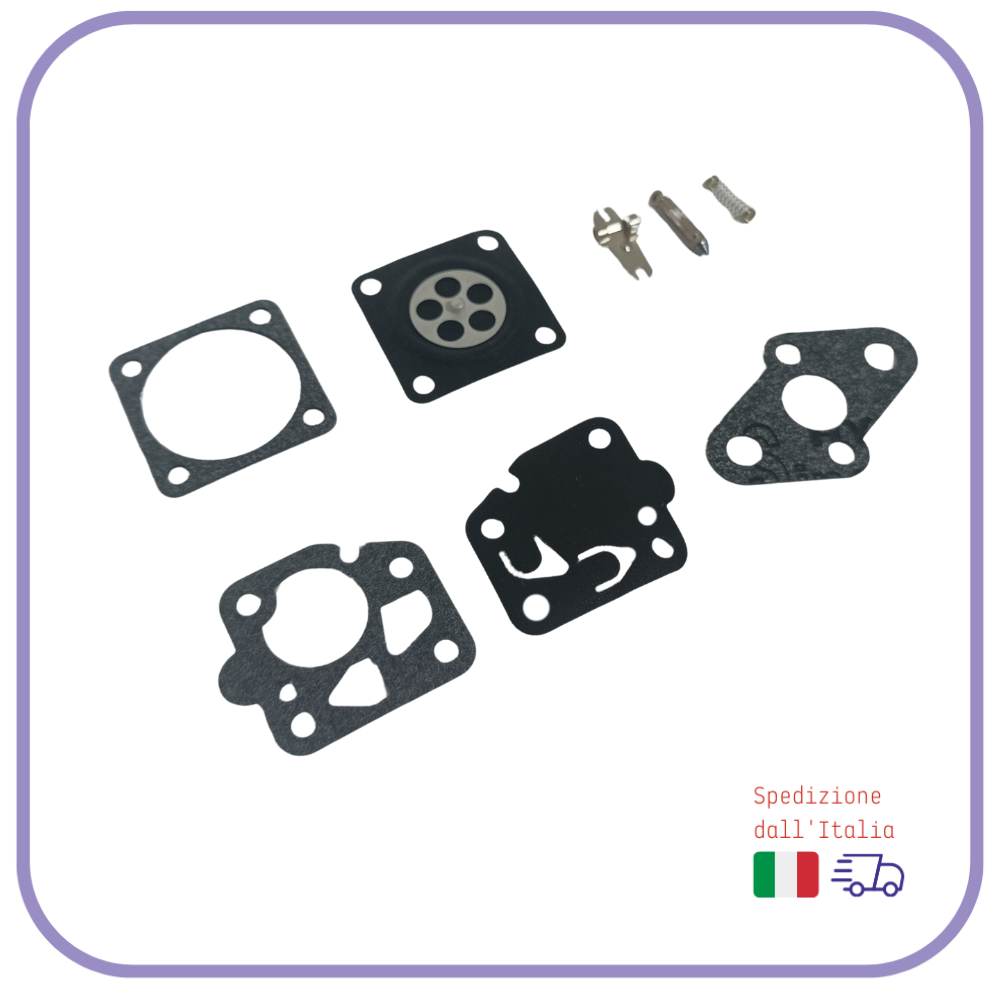 KIT MEMBRANE e guarnizione per carburatore KAWASAKI POULAN SHINDAIWA