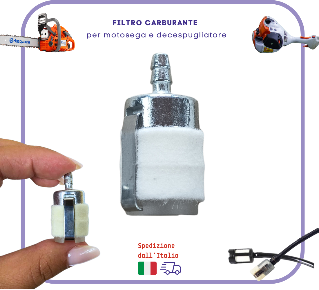 FILTRO filtri benzina CARBURANTE per motosega decespugliatore WALBRO echo eco