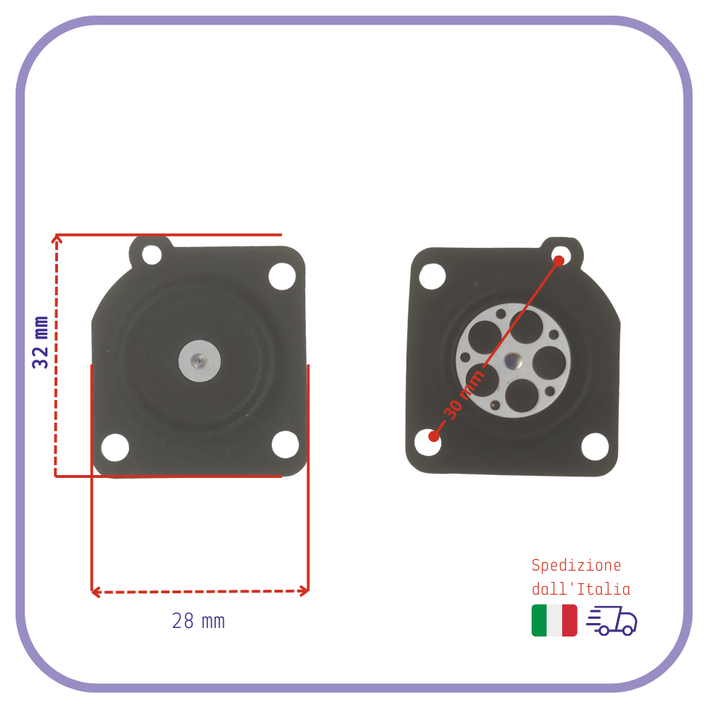 KIT MEMBRANE e guarnizione per carburatore Zama GND 41 decespugliatore efco echo
