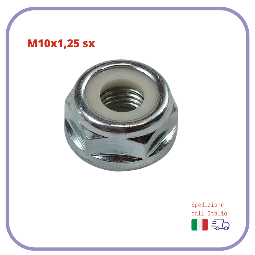 ricambi DADO bullone TESTINA dadi m10x1.50 sx m10x1.25 dadi filettatura SINISTRA