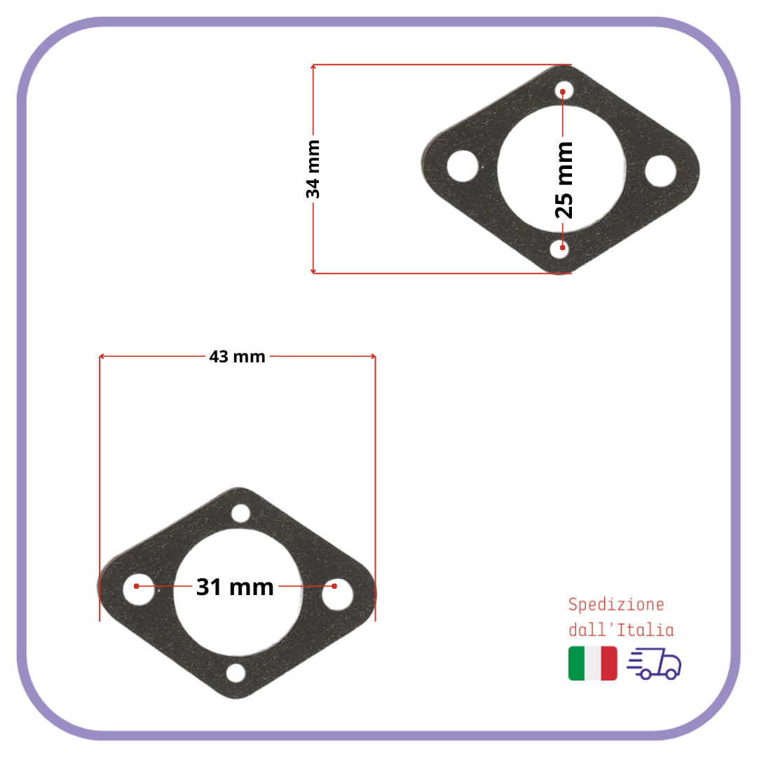 GUARNIZIONE collettore di aspirazione per CARBURATORE motosega e decespugliatore