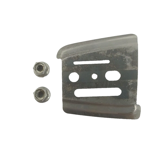 Ricambio usato DADO E PIASTRA GUIDA BARRA per MOTOSEGA Echo 330 EVL