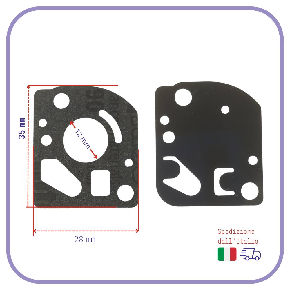 KIT MEMBRANE e guarnizione per carburatore Zama GND 41 decespugliatore efco echo