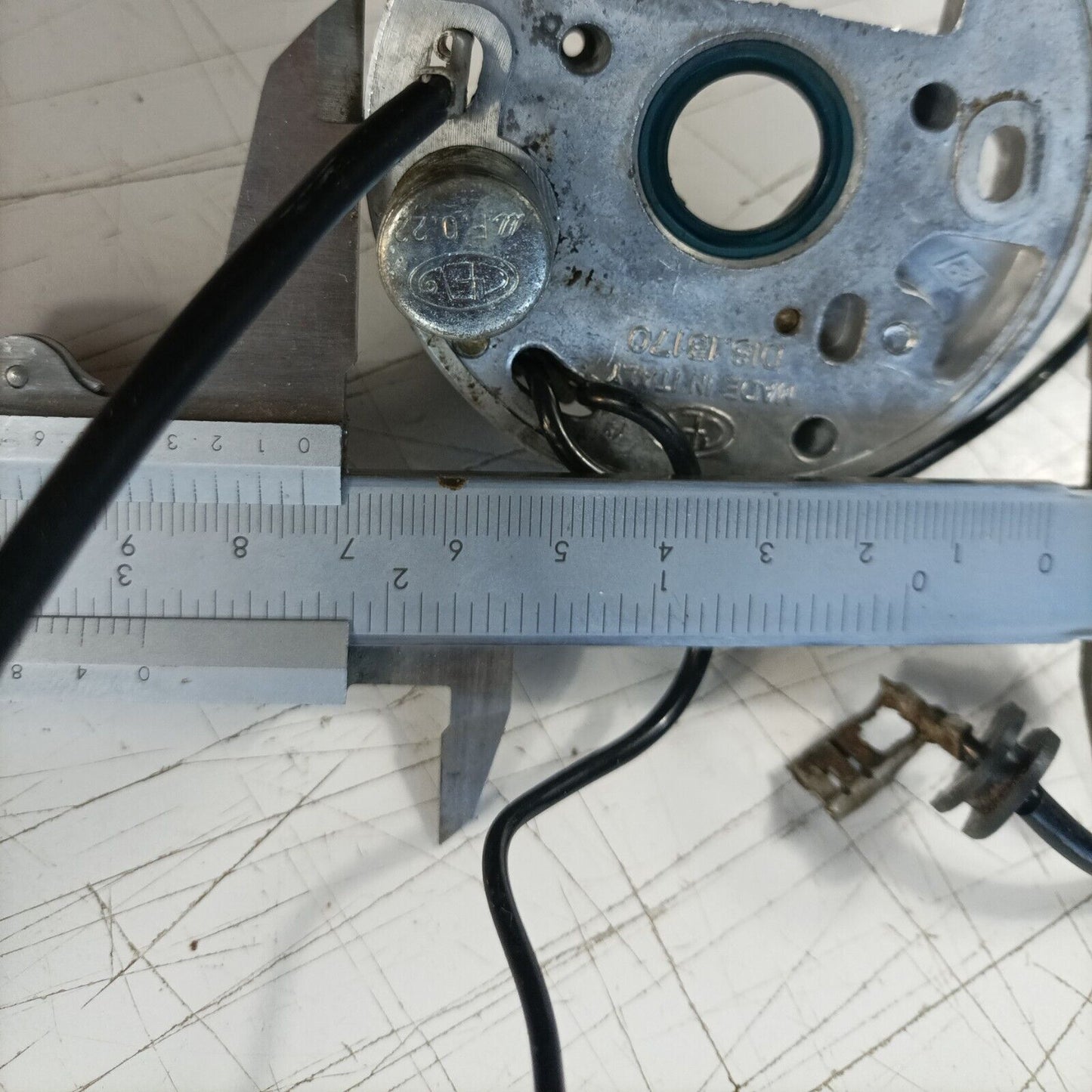 MOTOSEGA OLEOMAC OM 251 PIASTRA ATTACCO PUNTE BOBINA E CONDENSATORE usato