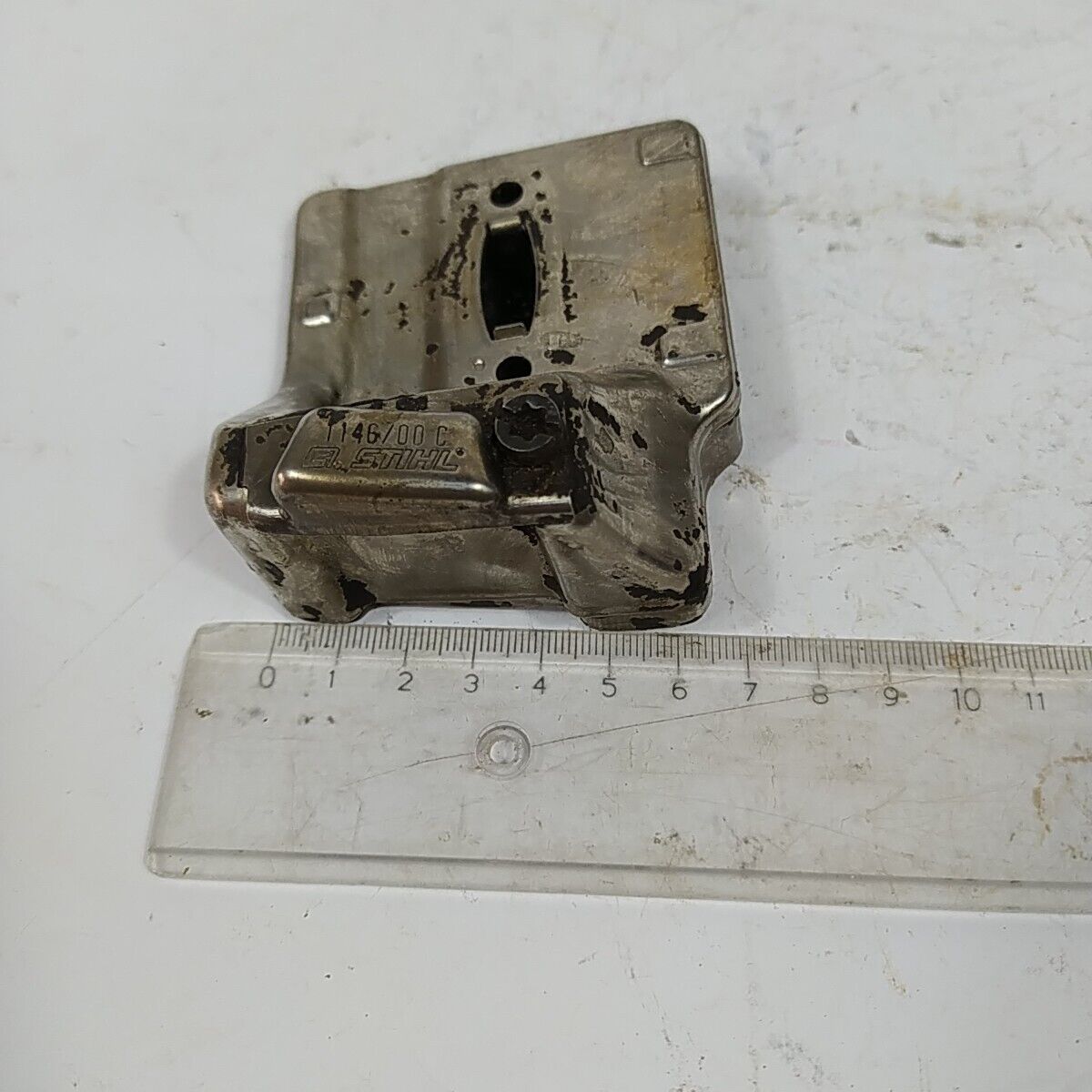 MARMITTA TERMINALE DI SCARICO PER MOTOSEGA STIHL MS 150 ricambi originali usati