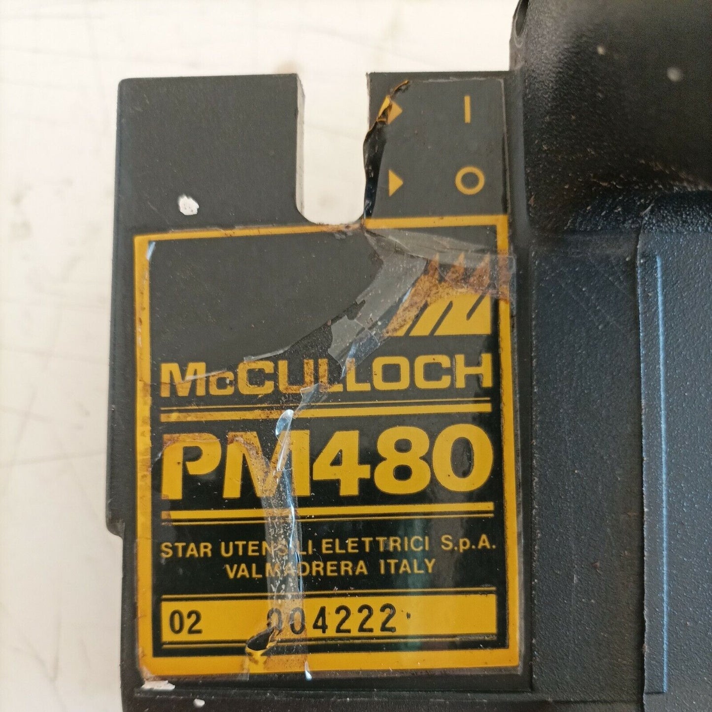 IMPUGNATURA MANIGLIA superiore PER MOTOSEGA MCCULLOCH PM 480 ricambi usati