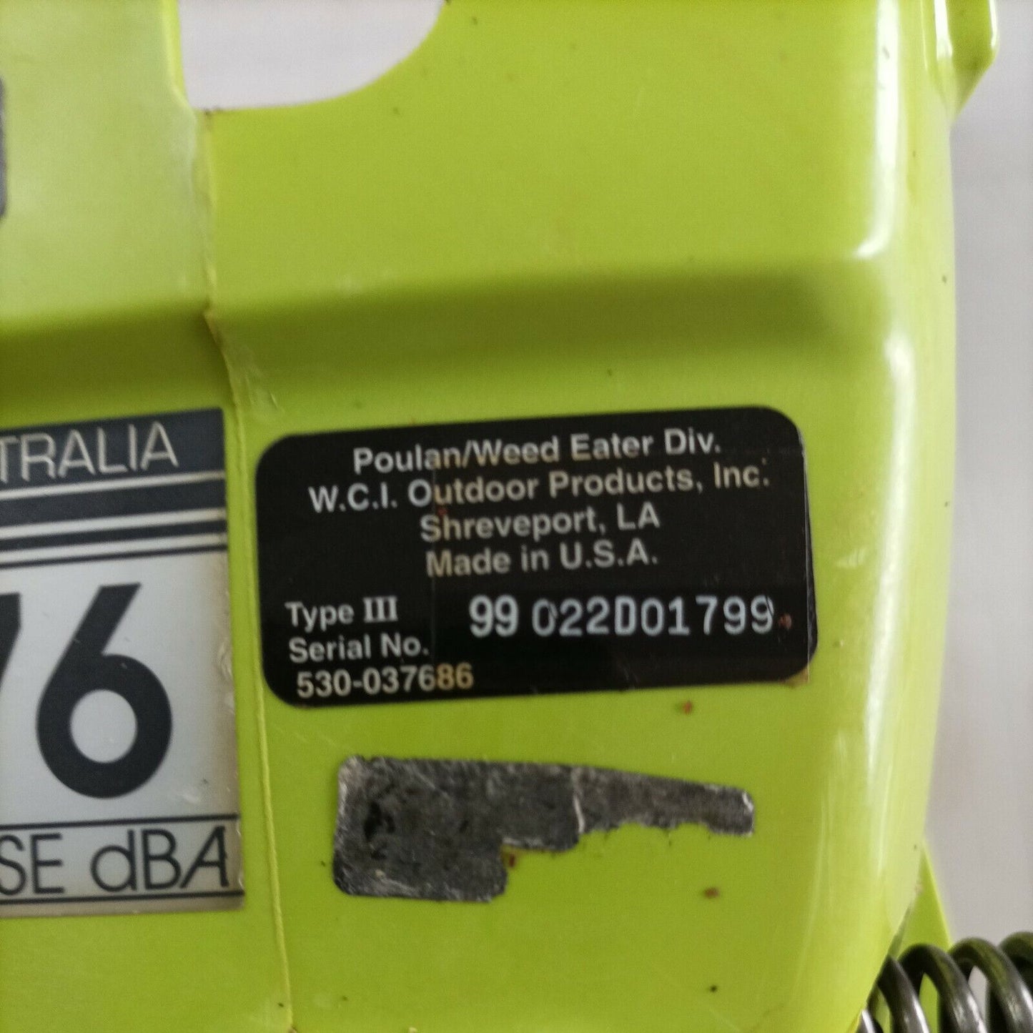 CARCASSA TELAIO SERBATOIO CARBURANTE PER MOTOSEGA POULAN 2250 ricambi usati