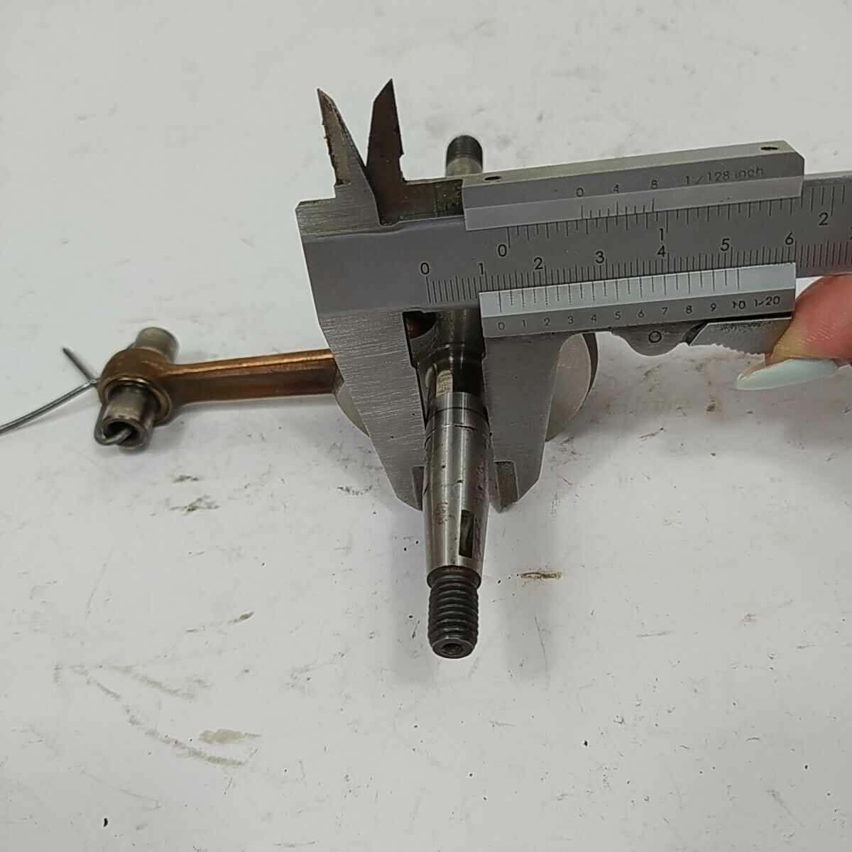 Albero motore originale completo PER MOTOSEGA ALPINA CASTOR 40 41 ricambi usati