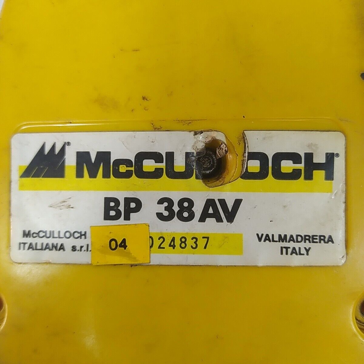 Ricambi usati per decespugliatore MCCULLOCH BP 38 SERBATOIO CARBURANTE BENZINA