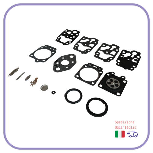 Kit Membrane Carburatore Walbro WYK WYL con Primer Filtro e Tubo Benzina per Decespugliatore