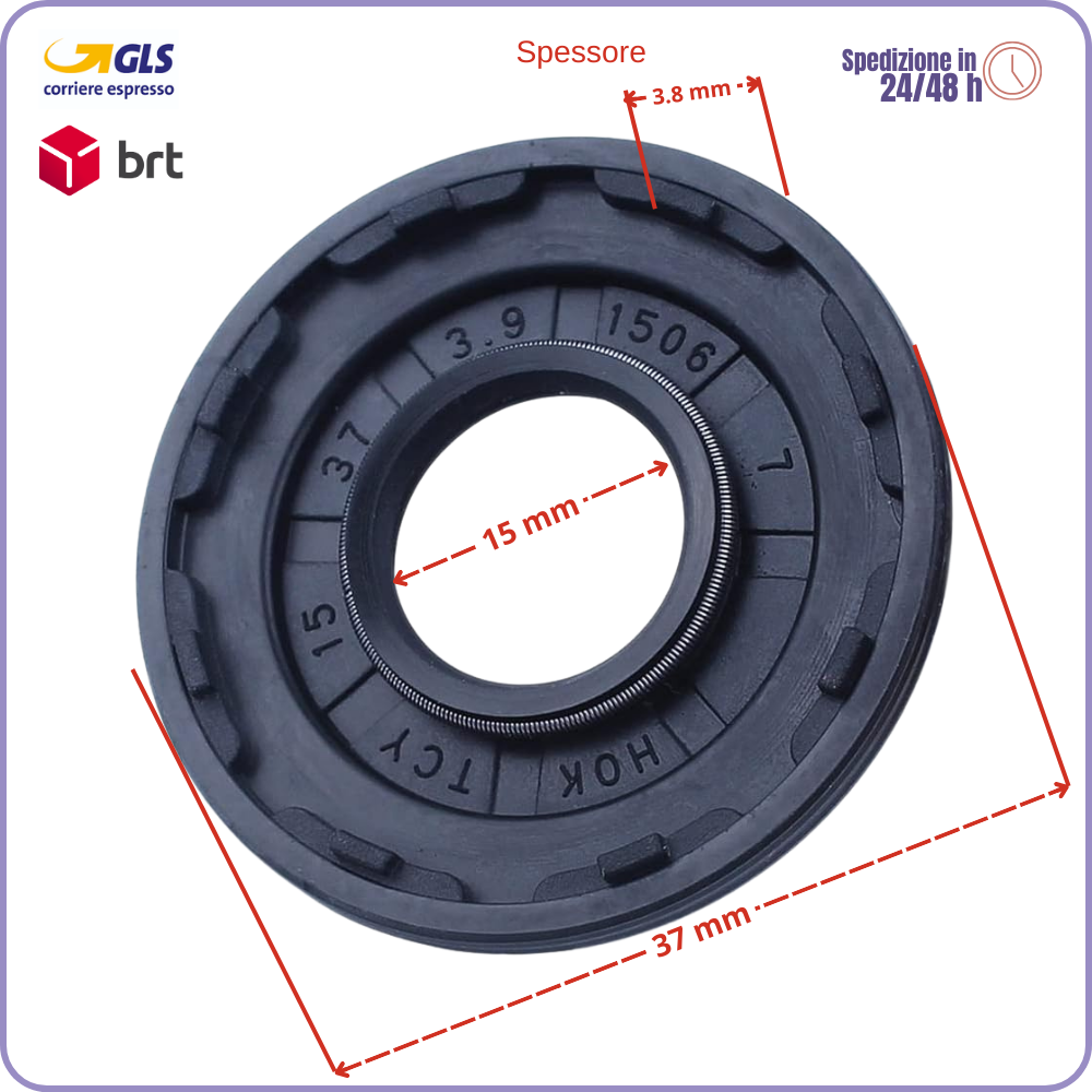 Kit de Revisión de Motor para Motosierra Husqvarna 445 Jonsered CS2245 – Retén de Aceite, Rodamiento, Jaula de Rodillos
