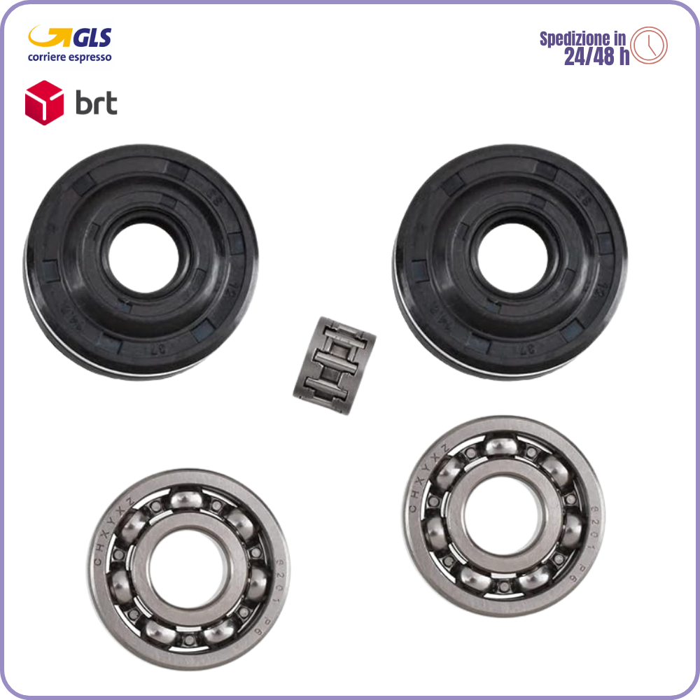 Cojinete de cigüeñal y retén de aceite para Husqvarna 240 236 235 142 141 136 137 36 41