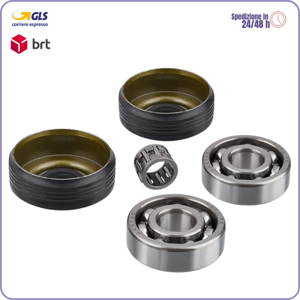 Cojinete de cigüeñal y retén de aceite para Husqvarna 240 236 235 142 141 136 137 36 41