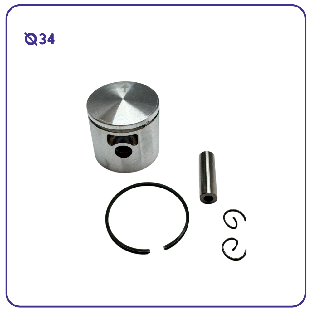 Kit cilindro e Pistone diametro 34 mm per Oleo Mac Sparta e Efco stark