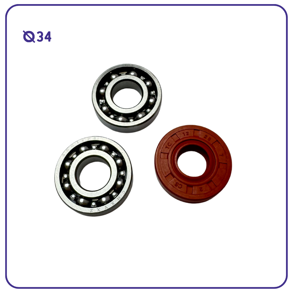 Kit cilindro e Pistone diametro 34 mm per Oleo Mac Sparta e Efco stark 25cc